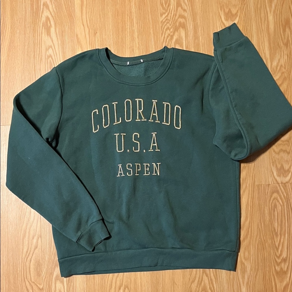Green and Gold Colorado USA Aspen Sweatshirt